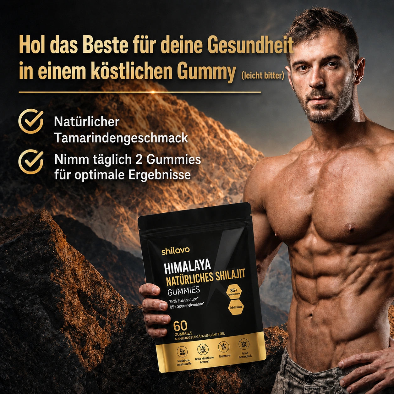 Shilavo® Himalayan Gold Shilajit Gummies